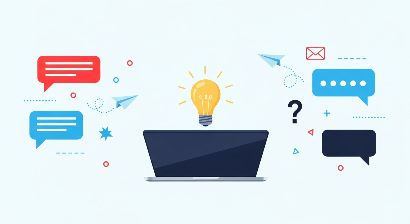 Feedback and ideas illustration